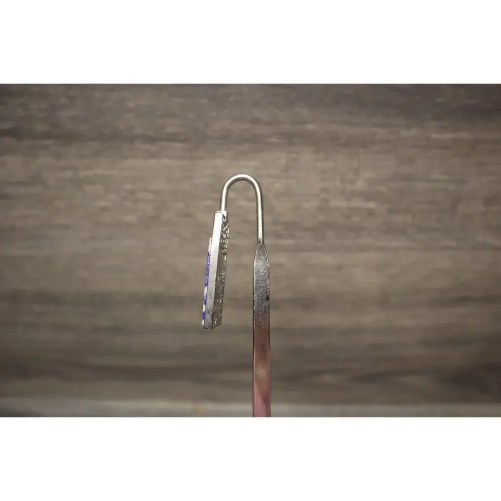 Chinese Shepherds Hook Bookmark Keychain Charm Set Of 2 Collectible Blue White